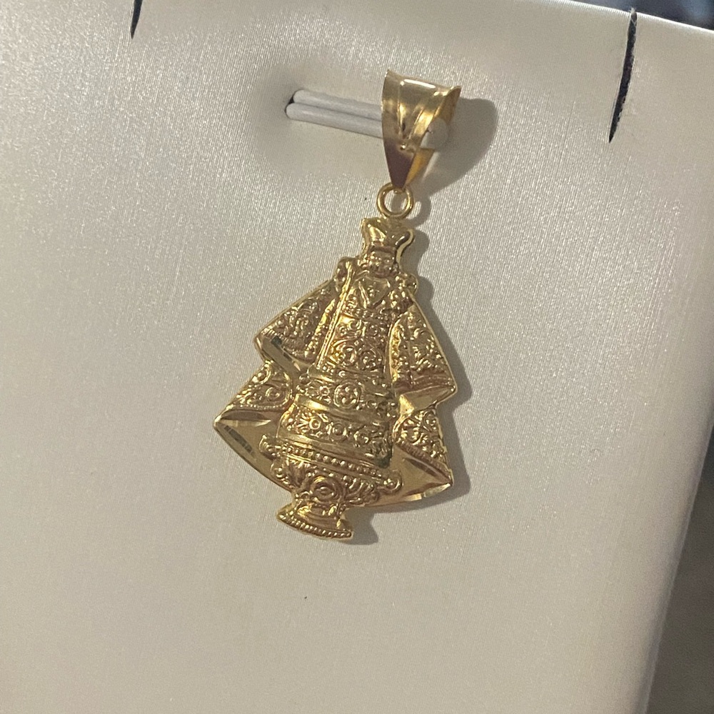 Real 18k Gold Religious Pendant